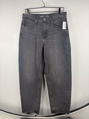 Grey Wash High Rise Barrel Leg Jeans *NWT*